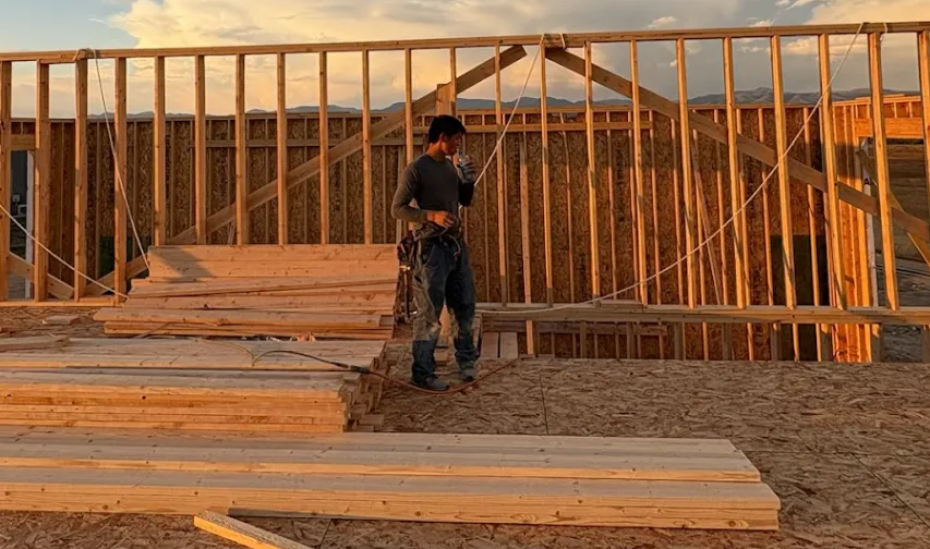 Wei You on a job site